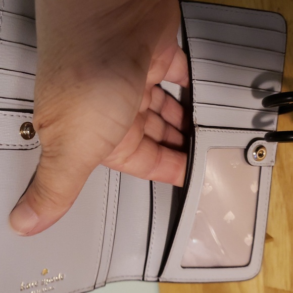 Kate Spade Wallet NWOTs Ivory Color Out And Light Grey Inside. (#67) - Picture 9 of 13